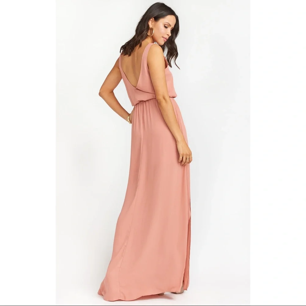 Show Me Your Mumu Kendall Dress in Rustic Mauve Crisp Size XS - Picture 3 of 10
